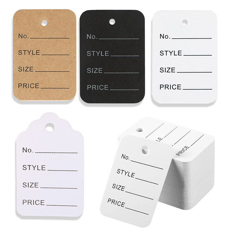 Kraft Hang Tag - 100 ピース/ロット 3.5 × 5 センチメートル値札クラフト紙ラベル