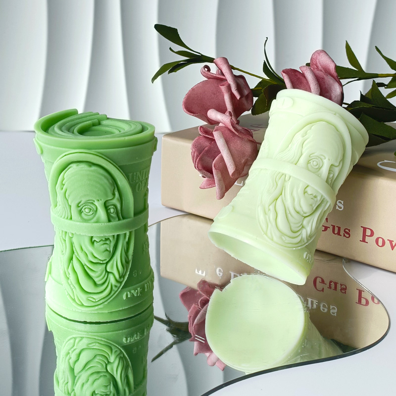 Candle Supplies Shop - 3D マネーダラーシリコンモールド DIY アロマキャンドル樹脂装飾品型 100 ドル手作り石鹸キャンドル作成用品