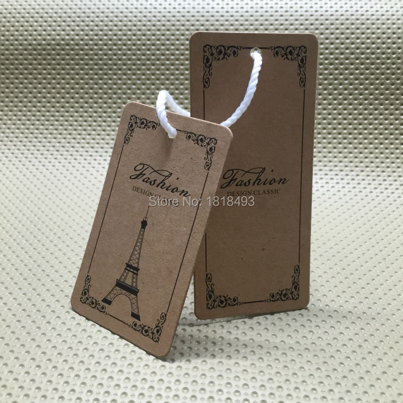 カスタマイズ衣類クラフト紙ハングタグ/ガーメントバッグ印刷タ - Kraft Hang Tag のレビューと価格