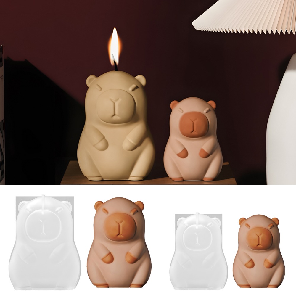 立ちカピバラ香りキャンドルシリコーン型 3D 動物樹脂石膏作 - Candle Supplies Shop のレビューと価格