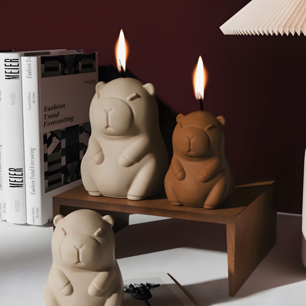 立ちカピバラ香りキャンドルシリコーン型 3D 動物樹脂石膏作 - Candle Supplies Shop のレビューと価格