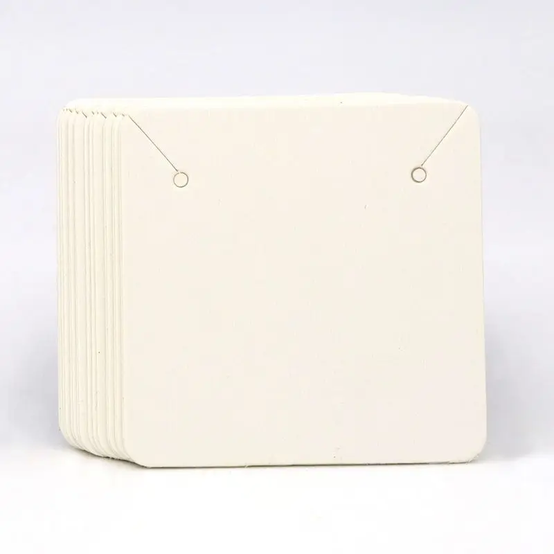 50 個 5 × 5 センチメートル空白クラフト紙ジュエリー - Kraft Hang Tag のレビューと価格
