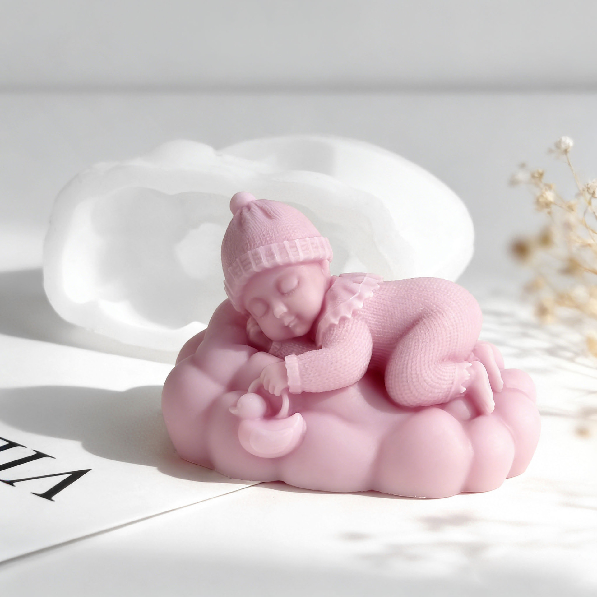 DIY 睡眠中の赤ちゃんシリコンキャンドル型 手作りアロマ石 - Candle Supplies Shop のレビューと価格