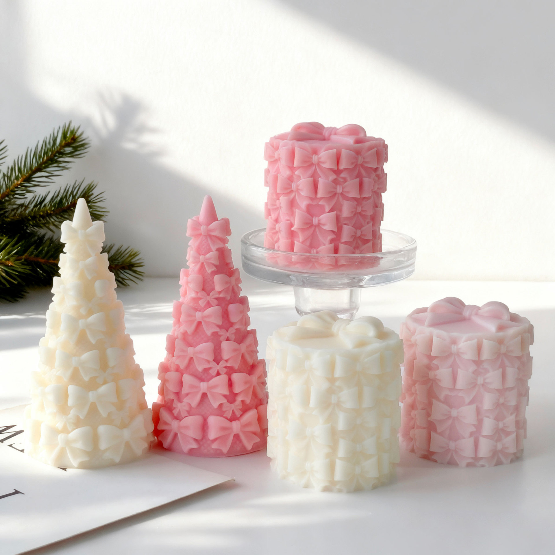 3D 蝶ネクタイ クリスマスツリー ギフトボックス シリコー - Candle Supplies Shop のレビューと価格