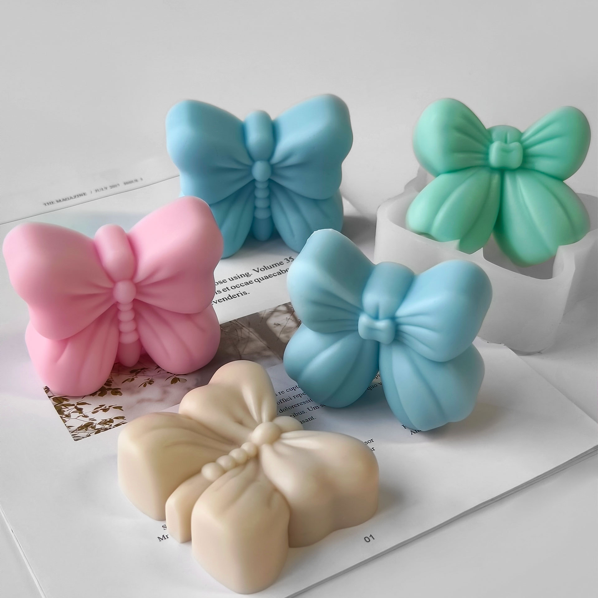 蝶の香りのキャンドル石膏オーナメントモールド手作り石鹸ソイワ - Candle Supplies Shop のレビューと価格
