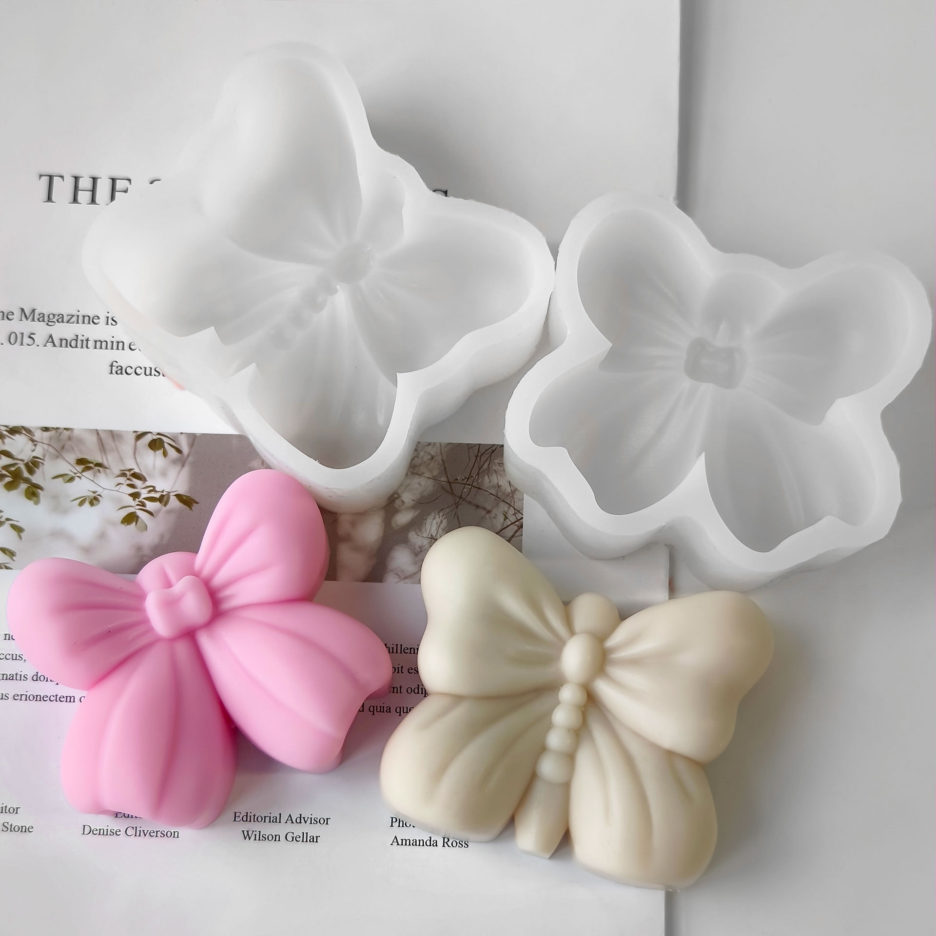 蝶の香りのキャンドル石膏オーナメントモールド手作り石鹸ソイワ - Candle Supplies Shop のレビューと価格