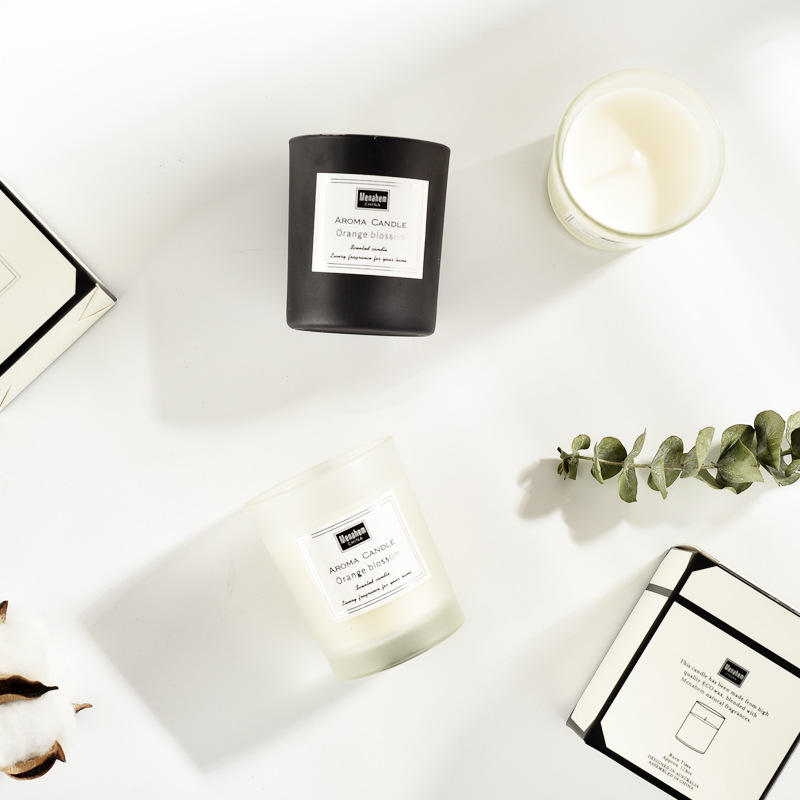 3色ガラス瓶入りアロマキャンドル 天然大豆ワックス 無煙アロ - Candle Supplies Glass Jars のレビューと価格