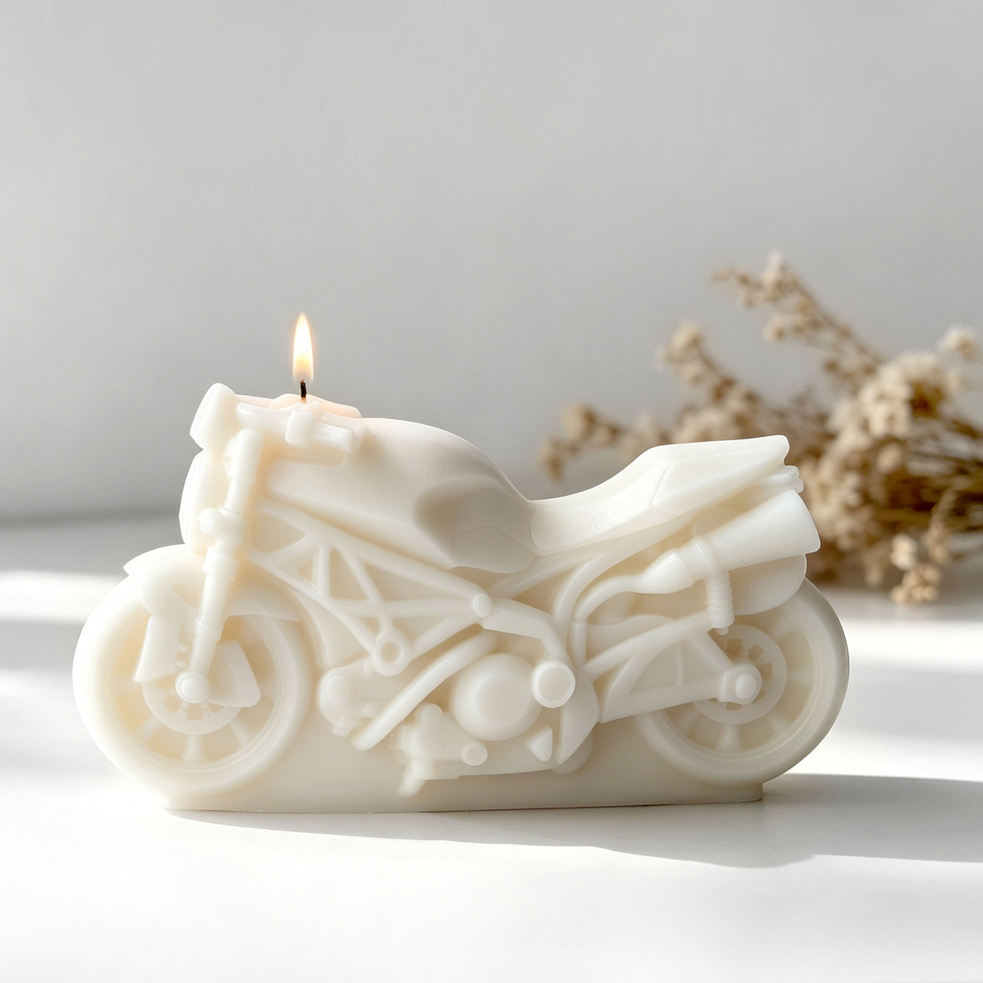 オートバイデザインキャンドルシリコンモールド DIY アロマ - Candle Supplies Shop のレビューと価格