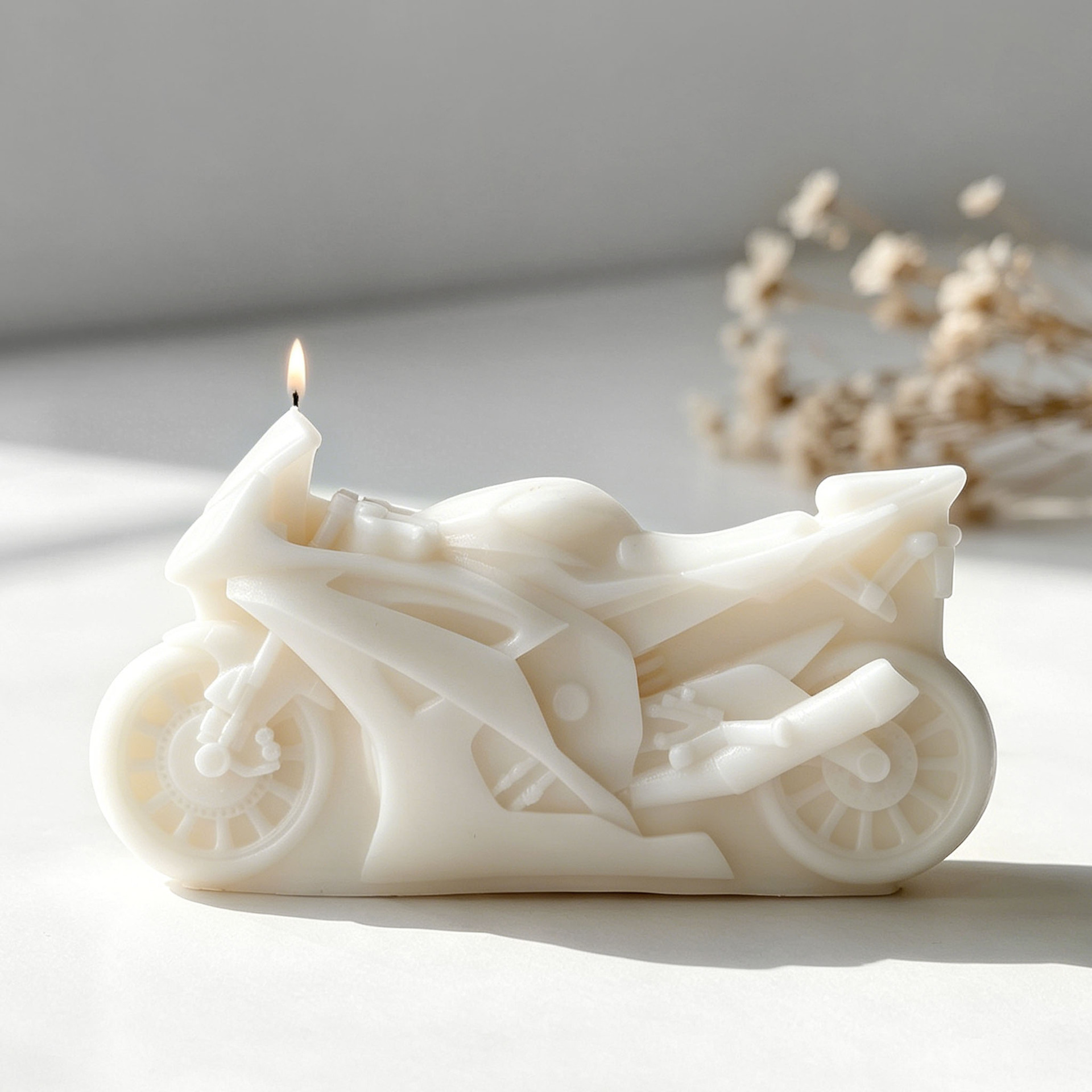 オートバイデザインキャンドルシリコンモールド DIY アロマ - Candle Supplies Shop のレビューと価格