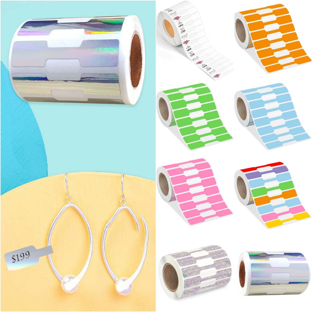 500 個マルチカラージュエリー価格ラベル空白クラフト紙ジュ - Kraft Hang Tag のレビューと価格