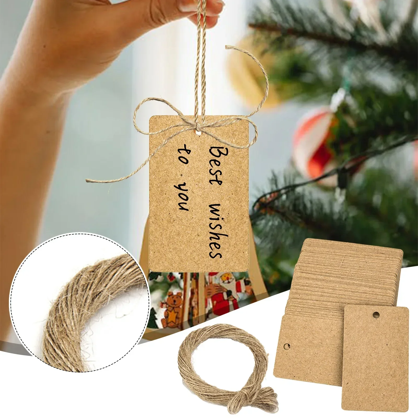愛らしいデザインのクラフト紙タグ,頑丈な価格,ヴィンテージの - Kraft Hang Tag のレビューと価格
